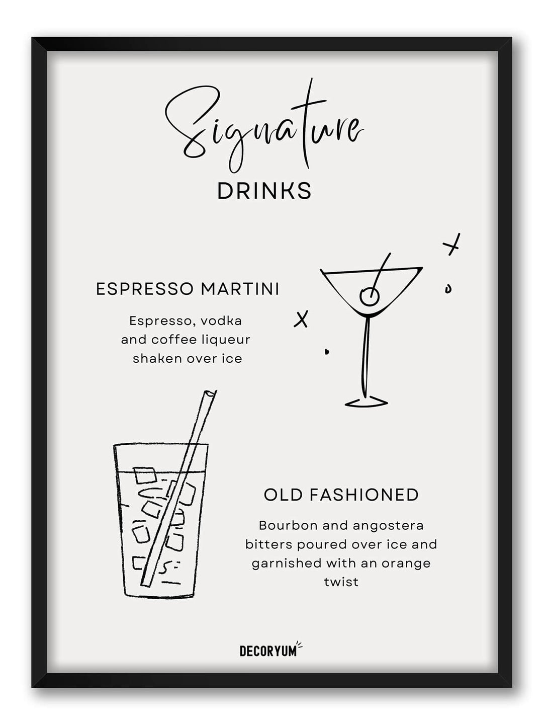 Signature Drinks