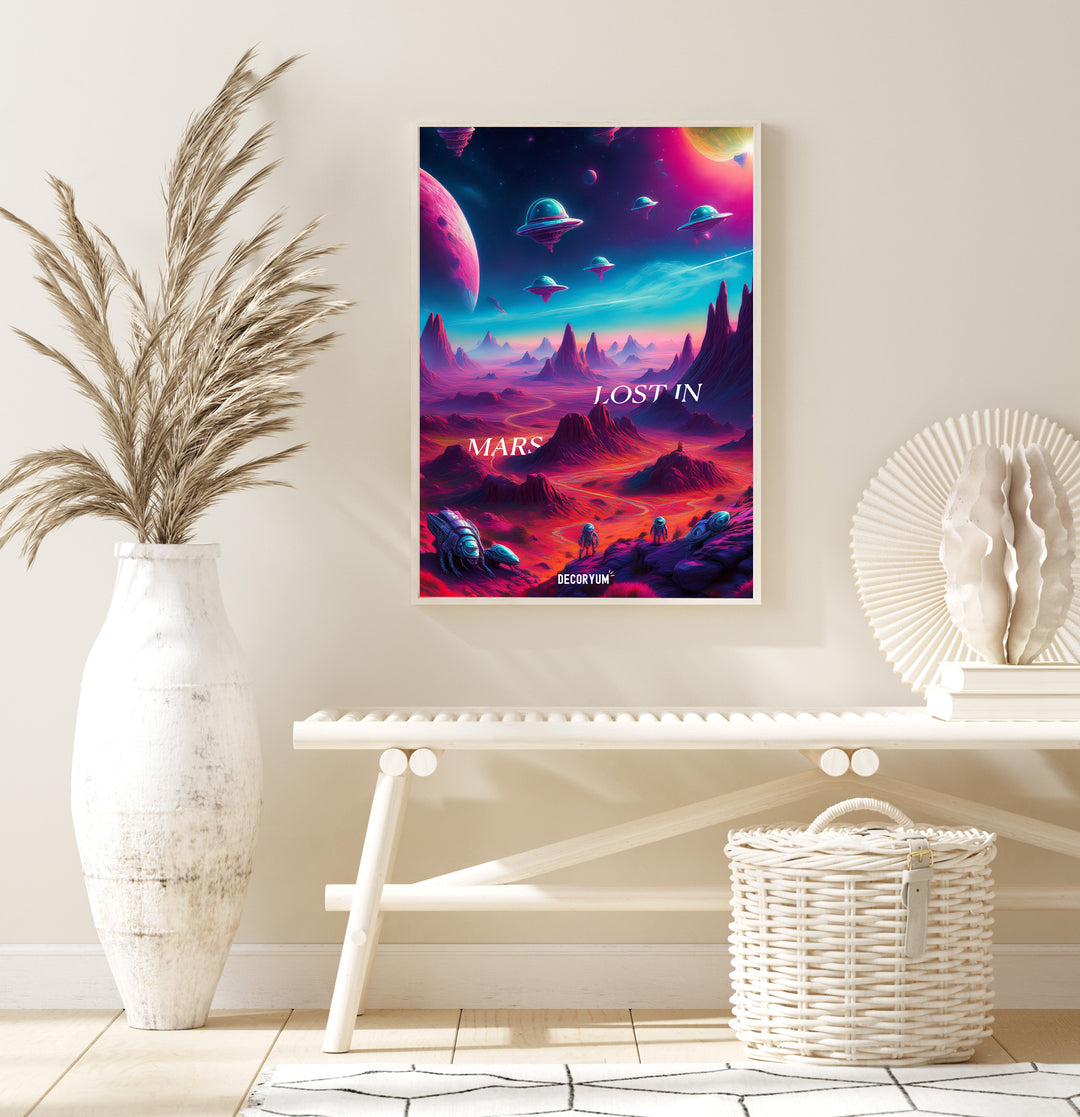 Lost In Mars Framed Poster Painting