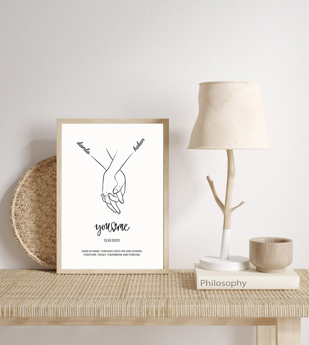 You and Me Hand in Hand - Anniversary Gift for Couples